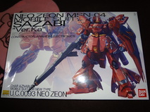 BANDAI  MG版鋼彈模型 MSN-04 SAZABI  Ver.Ka  卡版沙薩比...一元起標啦!!