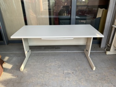 香榭二手家具*灰白面HU150cm 5尺辦公桌含文筆抽屜-業務桌-會議桌-會計桌-電腦桌-工作桌-OA鐵桌-事務桌-書桌