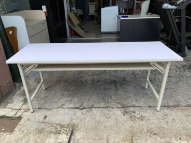 香榭二手家具*全新品白面H型2x6尺折合會議桌-折疊桌-開會桌-事務桌...