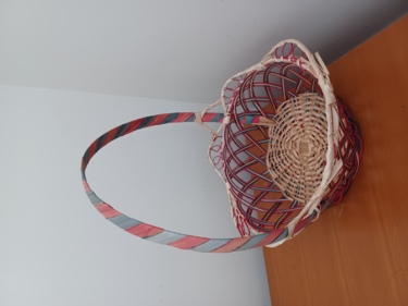 竹籃子bamboo basket with handle