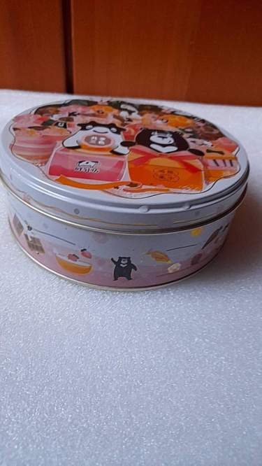 鮮乳坊×鴻鼎菓 子「黑熊戀乳曲奇餅」空盒，鐵盒，收納盒