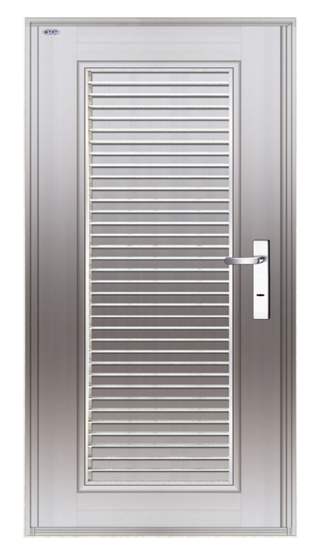 專利五合一通風門智慧型多功能門中窗AL-377鎳白鐵色