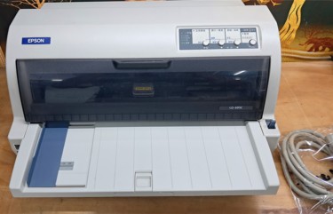 EPSONLQ-695C點陣式印表機機況良好色帶印字頭換新