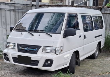 售得利卡超便宜廂型車三菱Delica2.4L白色超低里程原鈑件手排商用...
