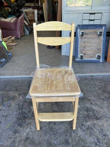 香榭二手家具*全新精品優姿本色松木實木升降椅-兒童升降椅-成長椅-學習...