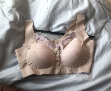 ROSEMAYR廠商寄賣-6650淡紫蕾絲無鋼圈前釦式內衣3XL