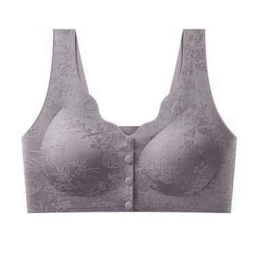 ROSEMAYR廠商寄賣-6649丁香紫冰絲前釦式內衣3XL