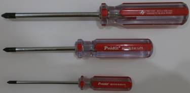 十字螺絲起子(共3支，二手，裸裝)